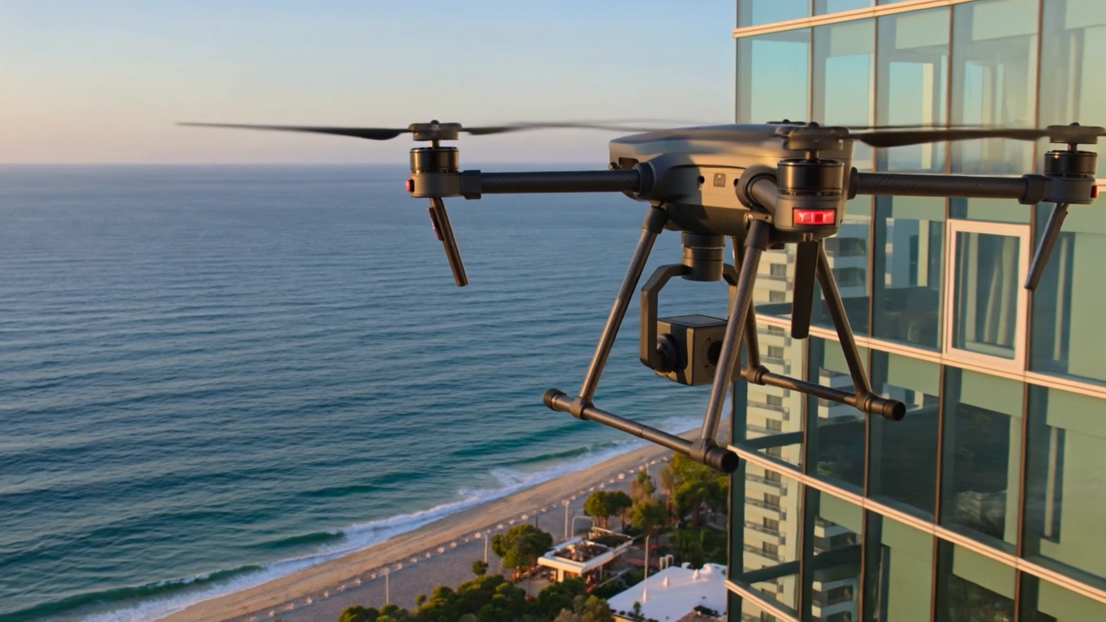 Illustratieve drone-inspectie