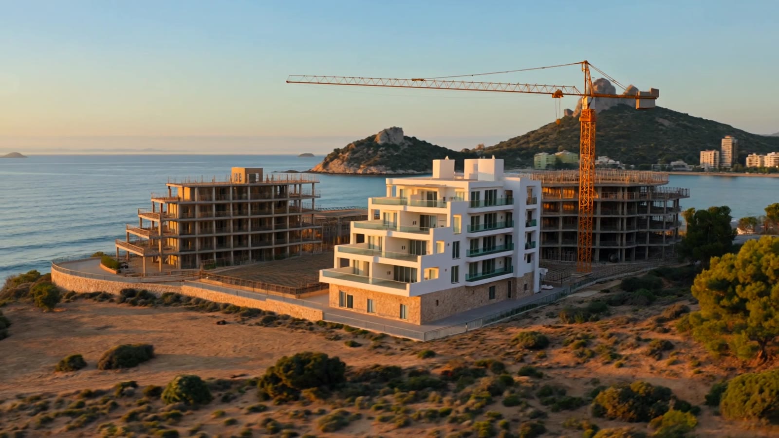 Filmische visualisatie van nieuwbouw aan de Costa Blanca